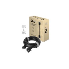Club 3D CAC-1220 10m Digital DVI Cable - High-Quality, Durable, and Reliable Connection in Black